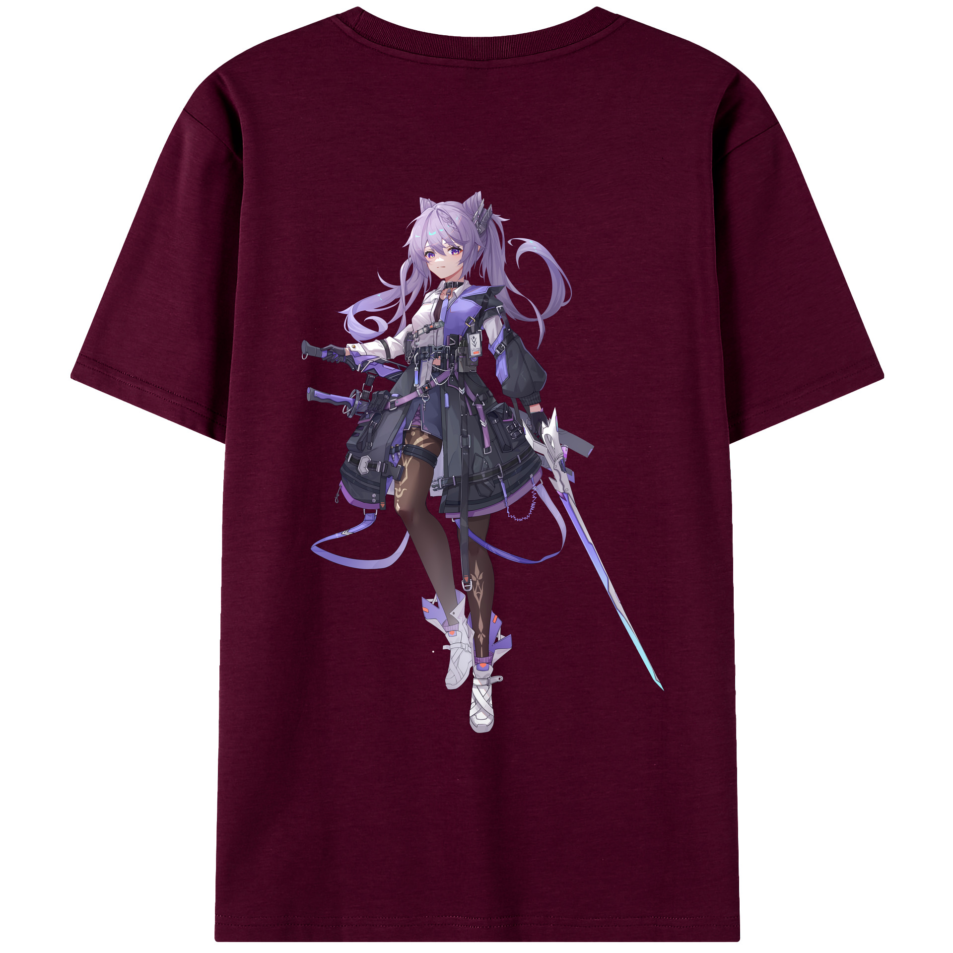 げんし神 刻晴 こくせい genshin Kokusei レディース半袖Tシャツ(バックプリント)